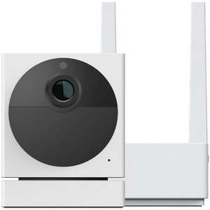 lot 3285 image: New Wyze Cam Outdoor Starter Bundle (Includes Base Station and 1 Camera) 1080p HD IndoorOutdoor Wire-Free Smart Home Camera with Night Vision 2-Way Audio Works with Alexa & Google Assistant