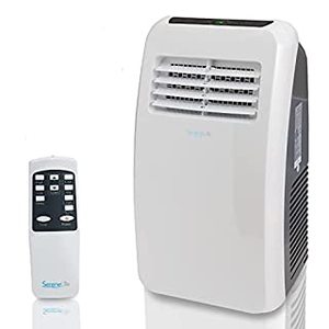 lot 3301 image: SereneLife SLPAC8 - Portable Air Conditioner - Compact Home AC Cooling Unit with Built-in Dehumidifier & Fan Modes Includes Window Mount Kit (8 000 BTU)