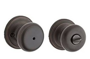 lot 1642 image: Kwikset Juno BedBath Door Knob in VB