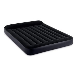 lot 1645 image: Intex - Dura Beam Pillow Rest Classic Queen Airbed Mattress with Built In Pump - Black, 60 x 80 x 10