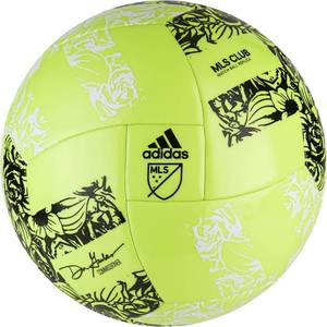 lot 1668 image: Adidas MLS Glider Size 5 Soccer Ball - Yellow