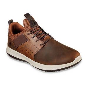 lot 1682 image: Mens Skechers Delson Axton Sneaker, Brown, Size 10.5