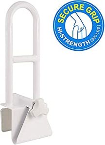 lot 2212 image: Vaunn Medical Adjustable Bathtub Safety Rail Shower Grab Bar Handle (B07XSF5NR3)