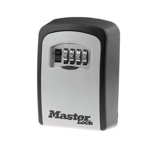 lot 2233 image: Master Lock 5401D Set Your Own Combination Wall Mount Lock Box 5 Key Capacity Black