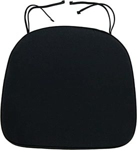 lot 1655 image: LeisureMod Modern Black Chair Cushion, 16x 16