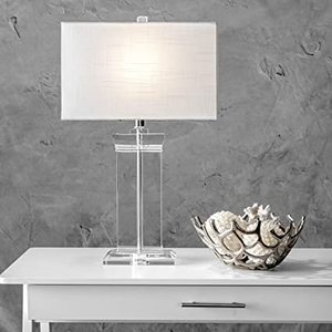 lot 1666 image: LMP Clear Glass Lamp, 18 H x 7W