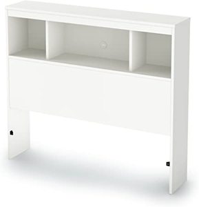 lot 1688 image: South Shore Furniture Bookcase Headboard For Bed, 39, White