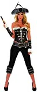 lot 1690 image: Starline Womens Rogue Pirate Costume Set with Pants, BlackIvory, X-Large