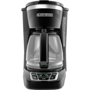 lot 1692 image: BlackDecker - 12-Cup Programmable Coffee Maker - Black