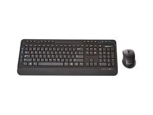 lot 1718 image: Amazon Basics Wireless Full Size Computer Keyboard and Mouse Combo, US Layout (QWERTY) (B079YQPNJS), 18 L