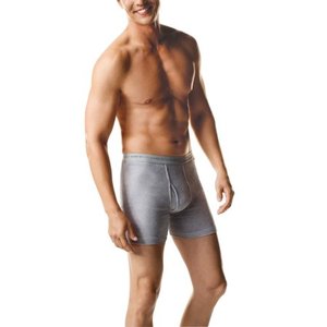 lot 1723 image: Hanes Mens Freshiq Comfort Flex Waistband Boxer Brief, 5 Pack, Medium, 32-34
