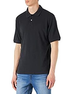 lot 1724 image: Amazon Essentials Mens Regular-Fit Cotton Pique Polo Shirt, Black, Small (B01IXFPA5I)