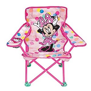 lot 3341 image: Minnie Mouse Kids Camp Chair Foldable Chair with Carry Bag (B07KWRTRFF)