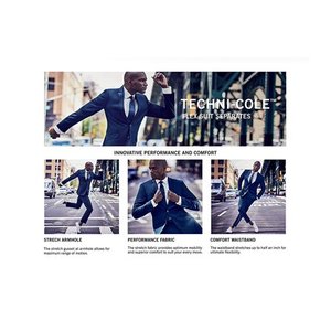 lot 8214 image: Kenneth Cole Reaction Techni-Cole Stretch Suit Separate Blazer Modern Blue