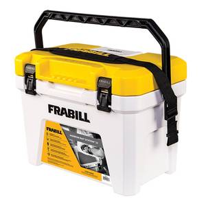 lot 8229 image: Frabill Magnum Live Bait Station 13 Quart Storage Cooler Tackle Box with Aerator