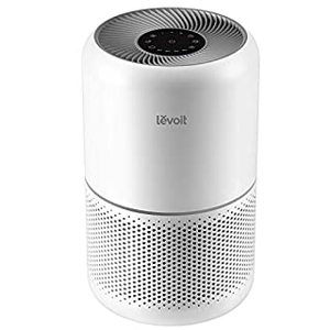 lot 8240 image: LEVOIT Air Purifier for Home Allergies Pets Hair in Bedroom, H13 True HEPA Filter, 24db Filtration System Cleaner Odor Eliminators, Ozone Free, Remove 99.97% Dust Smoke Mold Pollen, Core 300, White (B07VVK39F7)