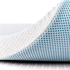 lot 3288 image: Memory Foam Mattress Topper 79x59x3