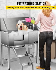 lot 3279 image: VEVOR Professional Stainless Steel Pet 34 Washing Station - Retail $479.99