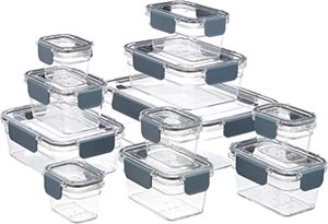 lot 8246 image: Amazon Basics Triton Locking Food Storage Containers 12 Pack