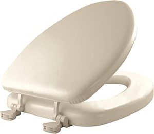 lot 12978 image: Mayfair Elongated Soft Toilet Seat, Bone