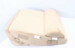 lot 12981 image: Lunix 3 Piece Wedge Pillow Set, Beige