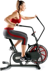 lot 12968 image: Marcy Fan Bike NS 1000, Red And Black - Retail $238.99
