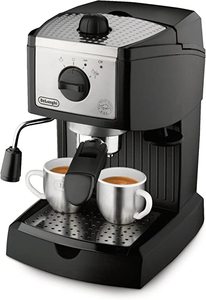 lot 8237 image: DeLonghi EC155 15 Bar Espresso and Cappuccino Machine, Black