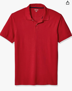 lot 1731 image: Amazon Essentials Red, Small Polo Shirt