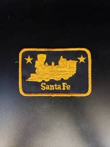 lot 1640 image: Santa Fe yellowblack train patch