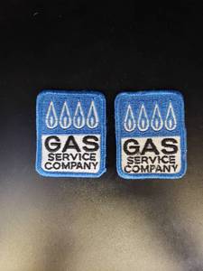 lot 1646 image: pair gas service company patches