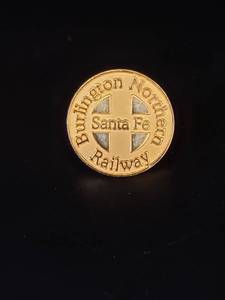 lot 1691 image: BNSF gold Lapel pin