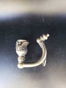 lot 1716 image: brass eagle funky shaped belt buckle