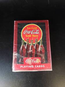 lot 1720 image: Factory sealed Coca-Cola playing cards