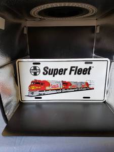 lot 1750 image: Santa Fe super fleet license plate