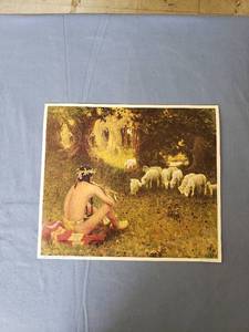 lot 1761 image: 1961 Santa Fe lithograph print