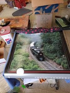 lot 1768 image: 1998 BNSF train poster 30 x 24