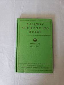 lot 1774 image: 1957 Railway Accounting Rules book