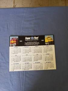 lot 1781 image: 1991-92 Santa Fe calendar