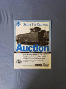 lot 1790 image: Santa Fe Railway auction flyer