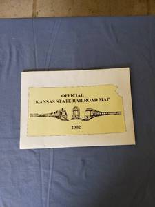 lot 1803 image: 2002 Official Kansas State Railroad Map 23 x 32