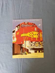 lot 1805 image: 1994 Santa Fe communications directory poster