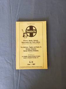 lot 1807 image: 1987 Santa Fe internal offices book
