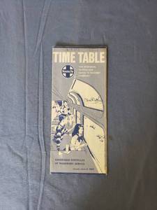 lot 1814 image: 1969 Santa Fe time table