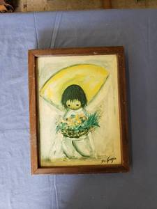 lot 1879 image: De Grazia Flower Boy painting