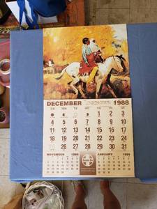 lot 1889 image: 1989 Santa Fe calendar