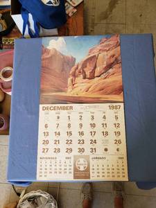 lot 1890 image: 1988 Santa Fe calemdar