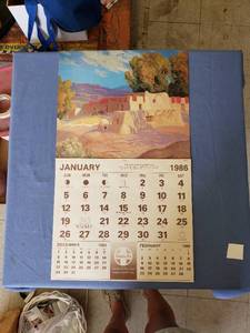 lot 1892 image: 1986 Santa Fe calendar