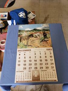 lot 1894 image: 1984 Santa Fe calendar