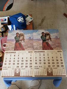 lot 1898 image: pair 1980 Santa Fe calendars