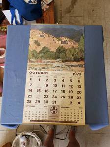 lot 1905 image: 1973 Santa Fe calendar